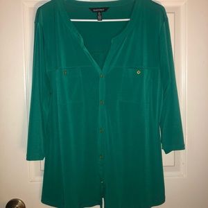 Ellen Tracy quarter sleeve blouse